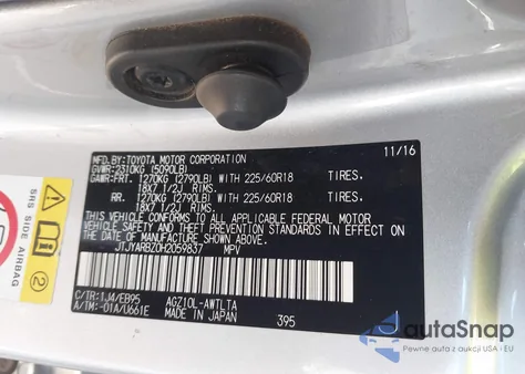 2017 Lexus Nx 200T F Sport from USA, damaged, VIN JTJYARBZ0H2059837